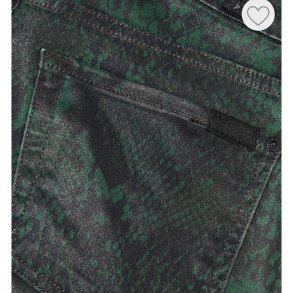 7 For All Mankind Jean Snake Print High-Rise Skinny - Picture 13 of 13